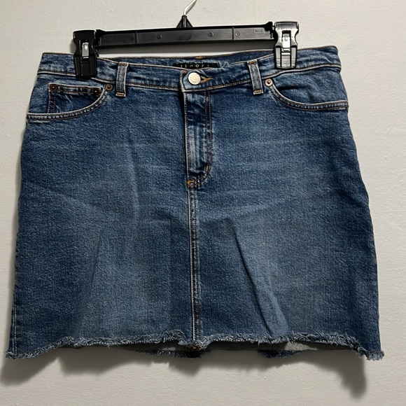 Theory Denim Jean Mini Skirt 10 - Picture 2 of 7